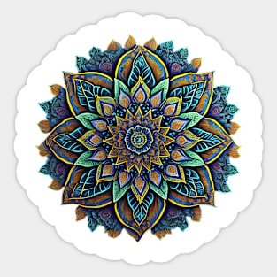 Colourful Mandala Art Sticker